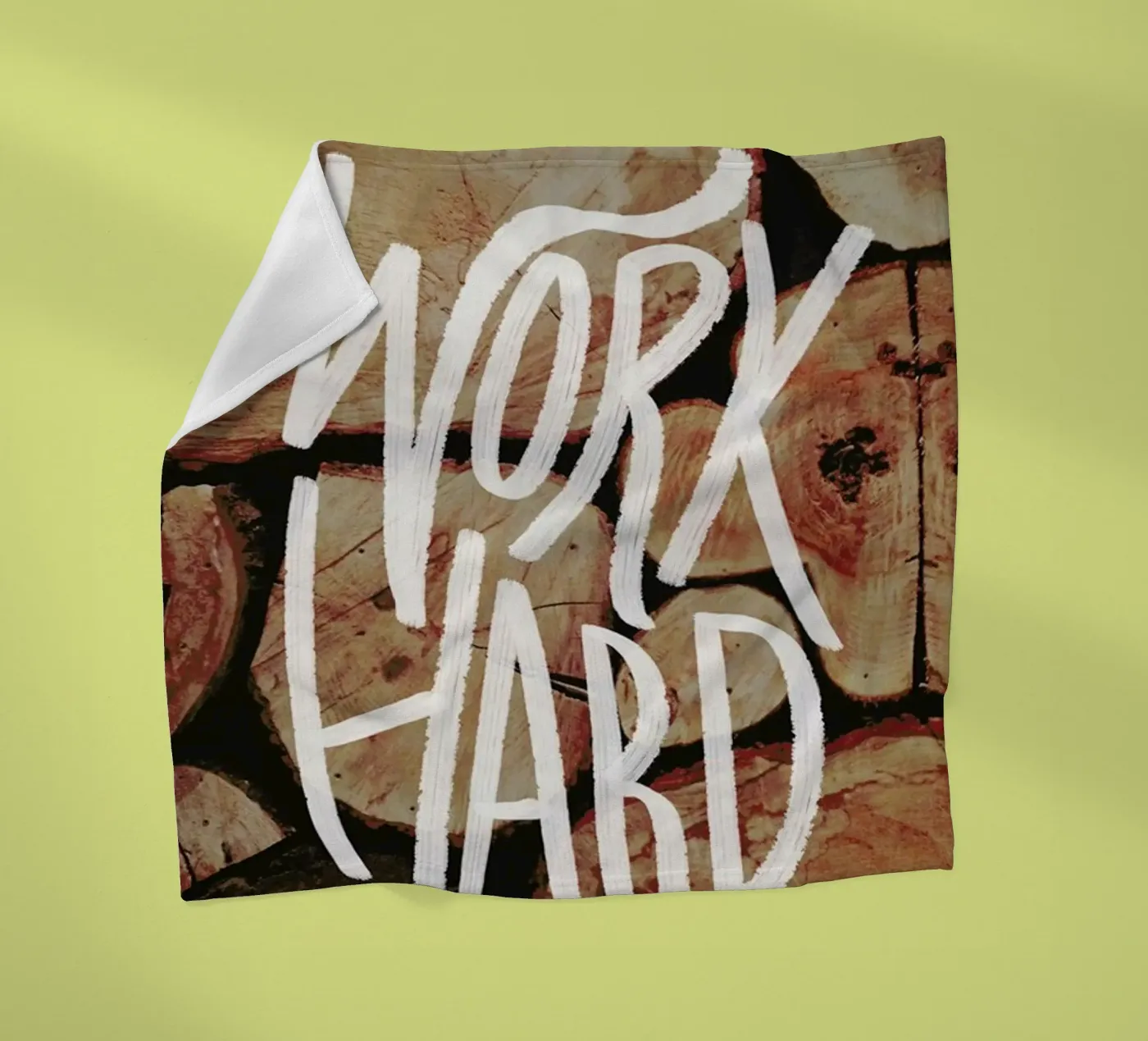 Work Hard Fleecedecke von Leah Flores