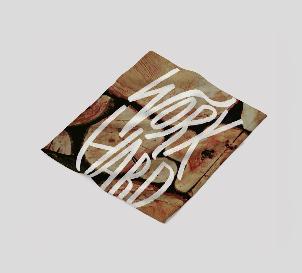 Work Hard coperta in pile da Leah Flores