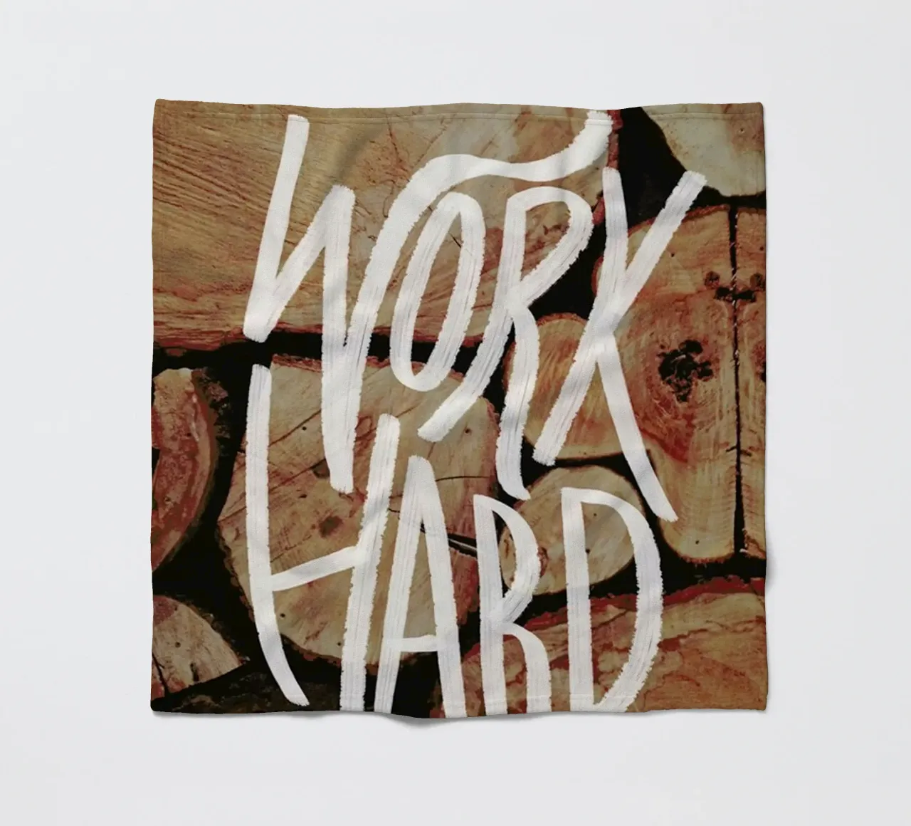 Work Hard coperta in pile da Leah Flores