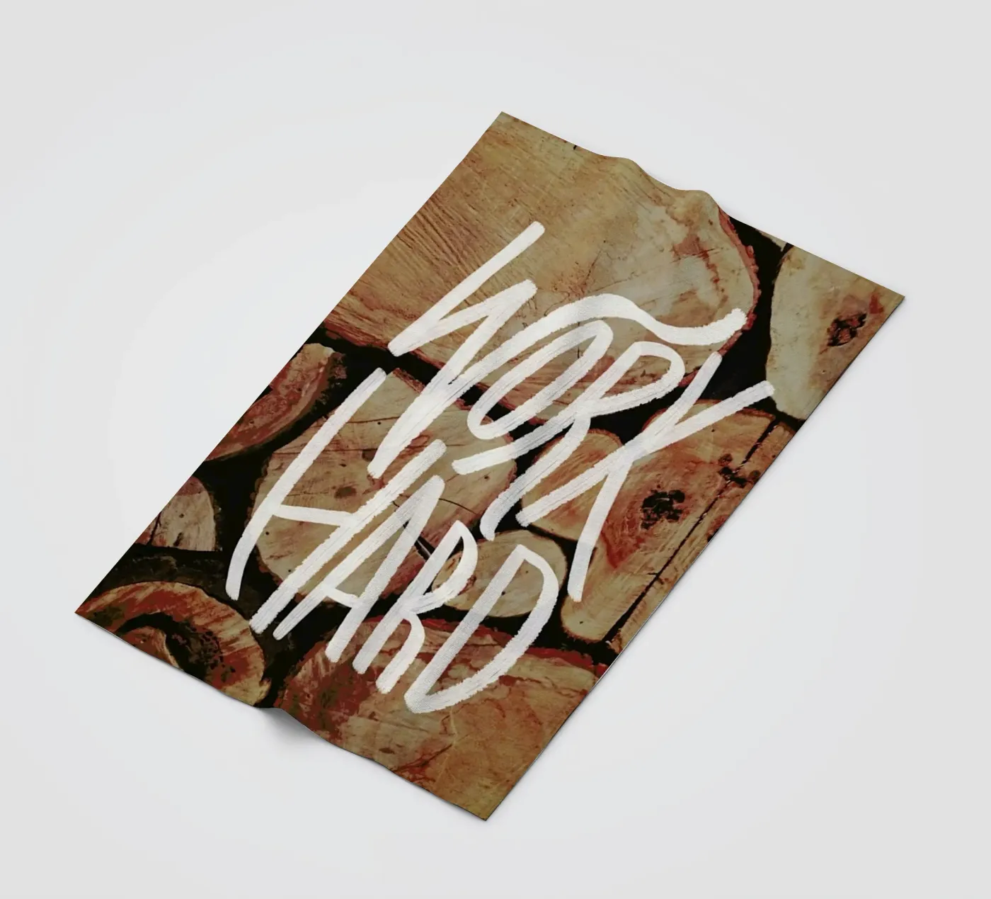 Work Hard Fleecedecke von Leah Flores