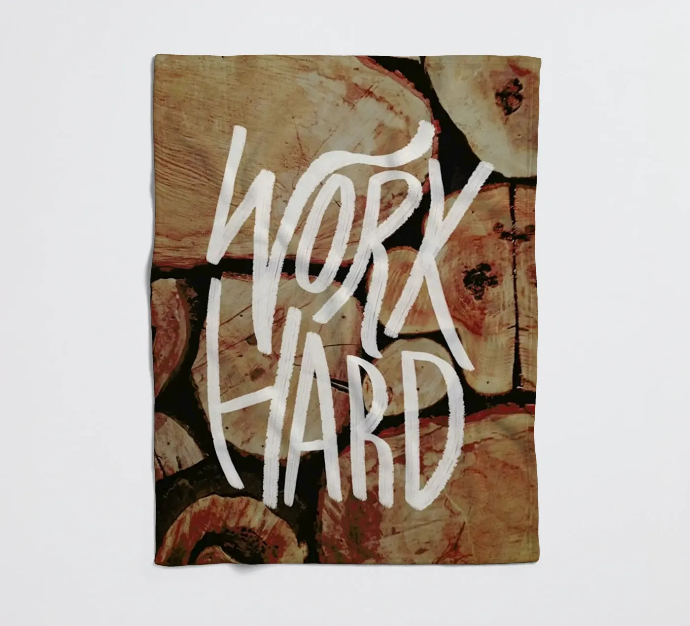 Work Hard Fleecedecke von Leah Flores