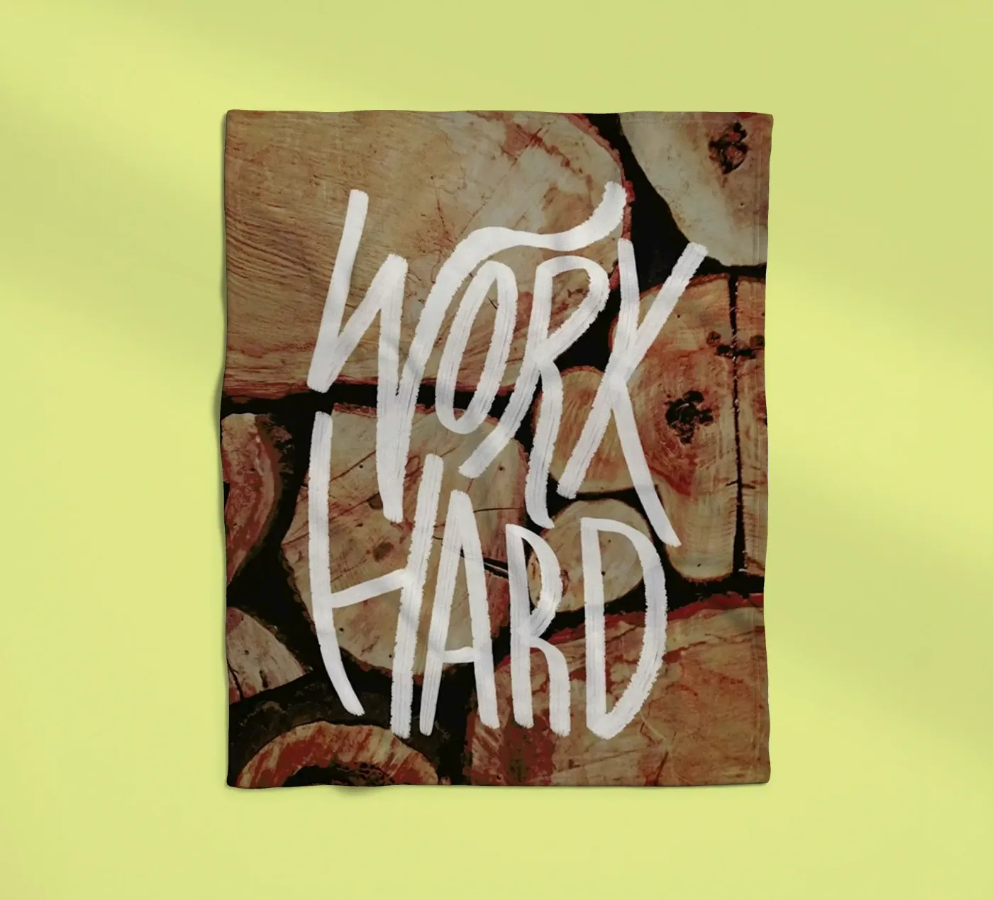 Work Hard Fleecedecke von Leah Flores