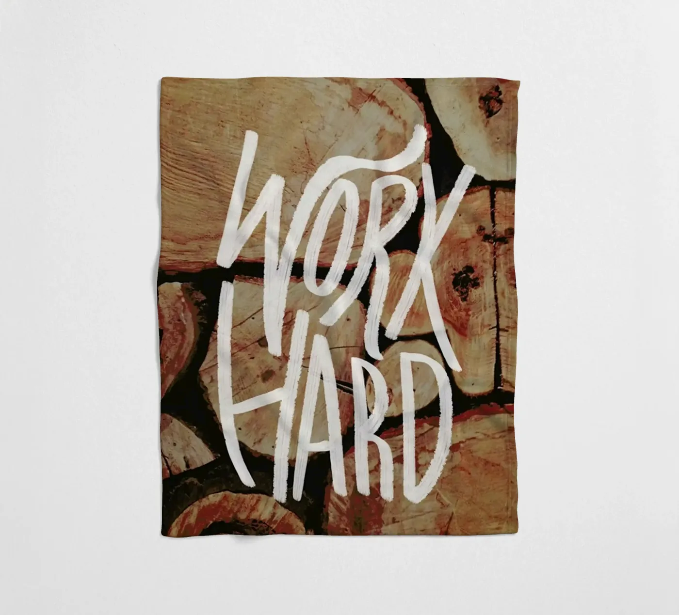Work Hard Fleecedecke von Leah Flores