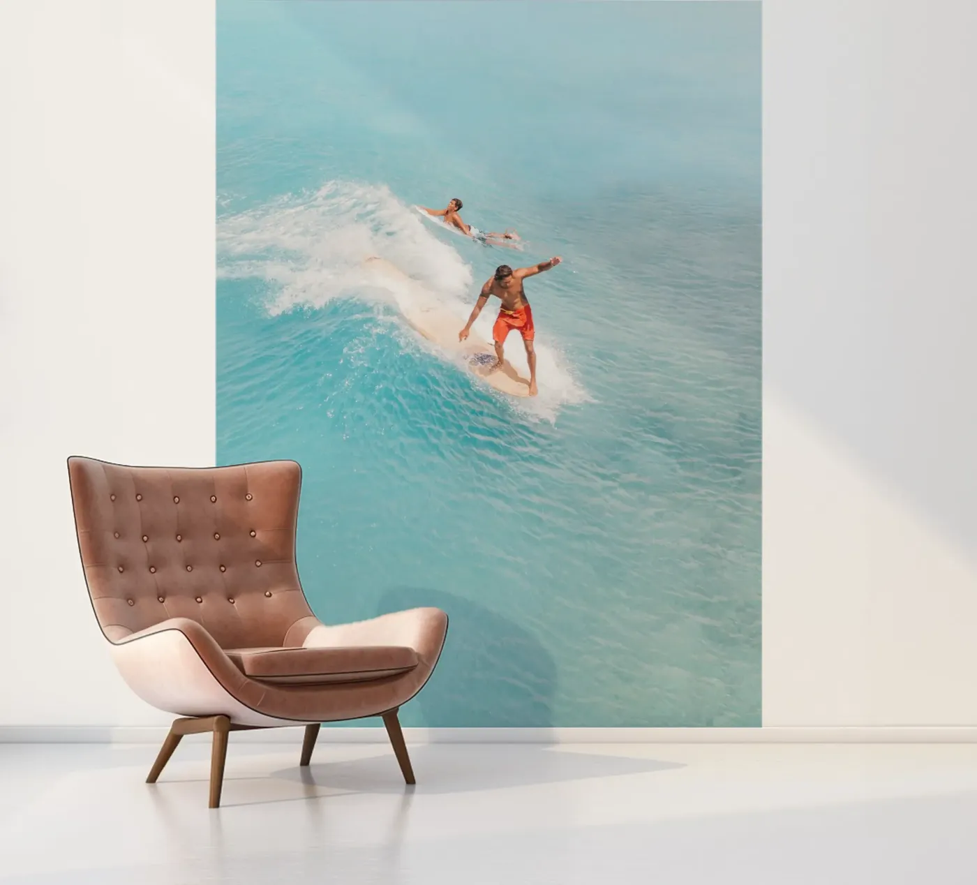 surfer fotobehang van Vale Studio