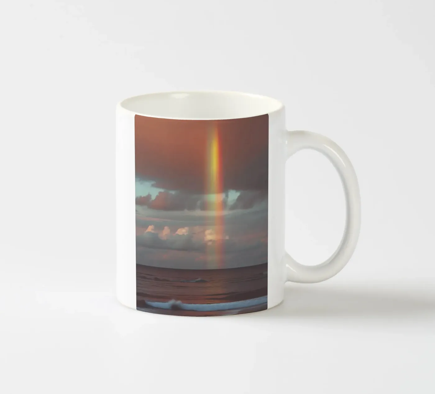 Rainbow ceramic mug by Vale Studio