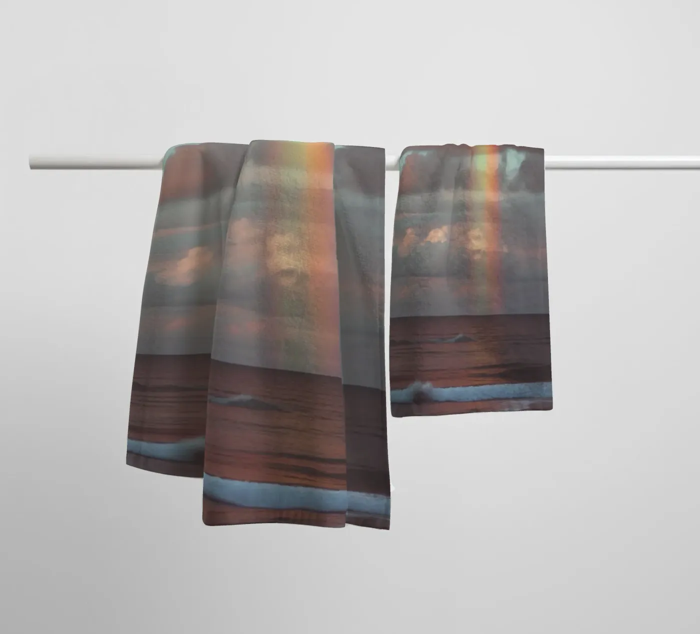 Rainbow towel by Vale Studio