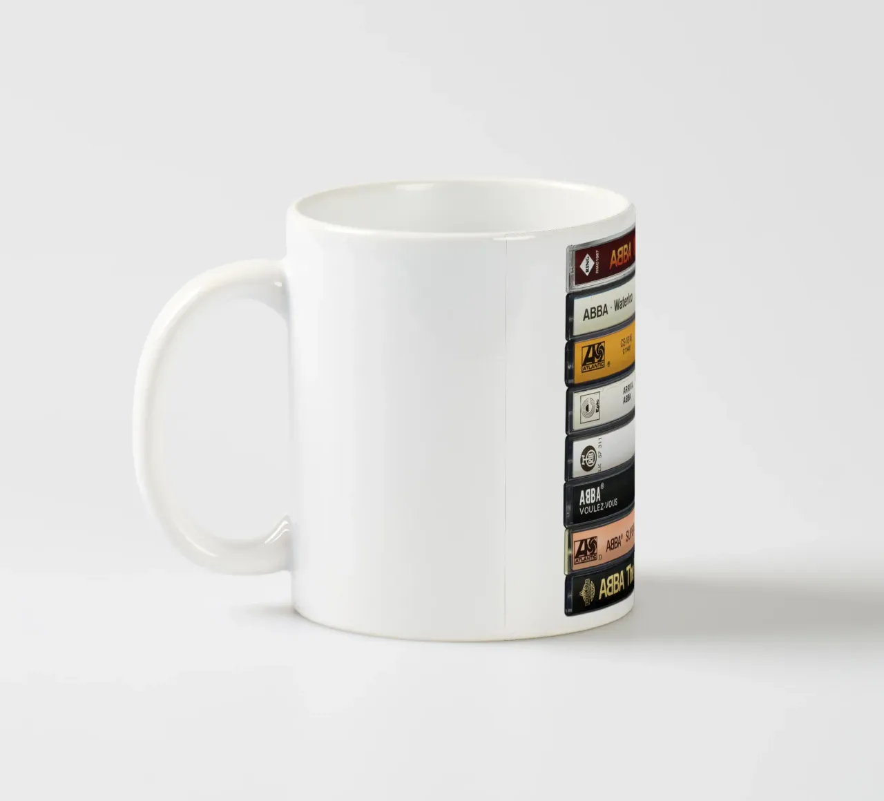 ABBA Album raccolti in cassetta Stampa tazza in ceramica da MrMustardPrints