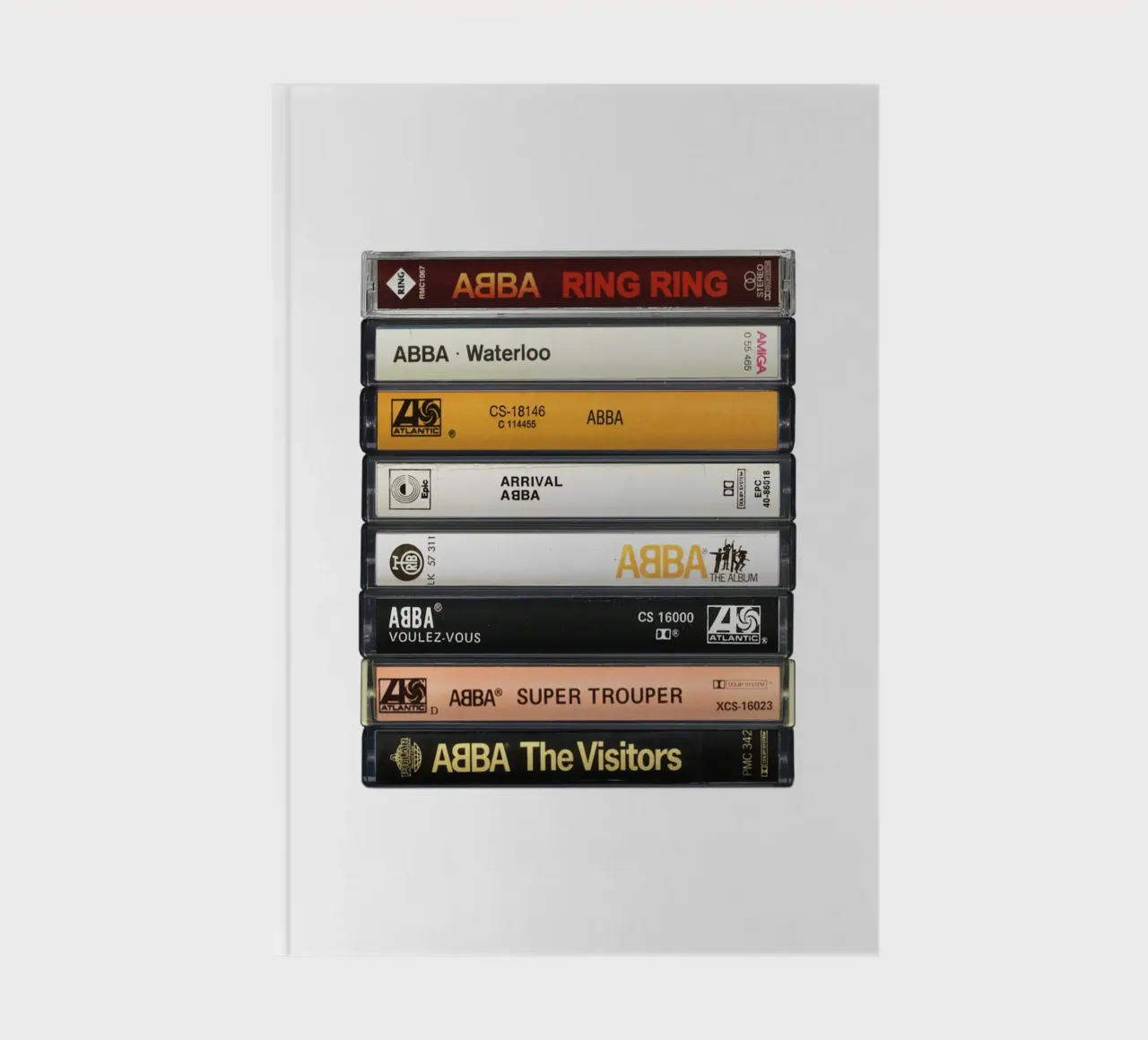 ABBA Collected Albums Cassette Print notebook by MrMustardPrints