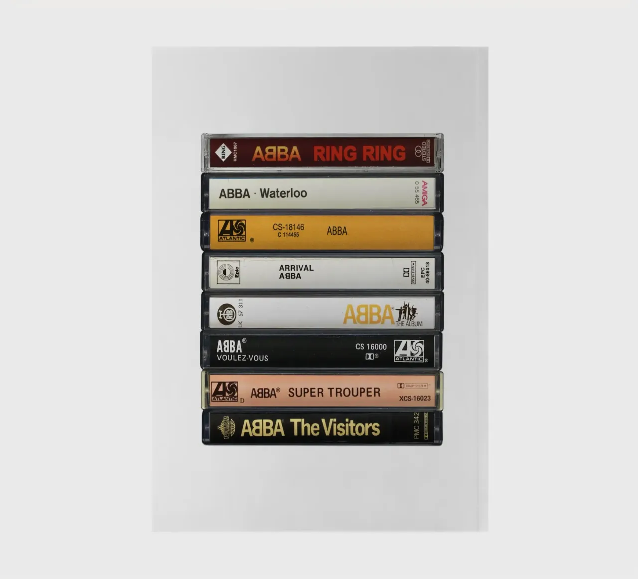 ABBA Collected Albums Cassette Print notebook by MrMustardPrints