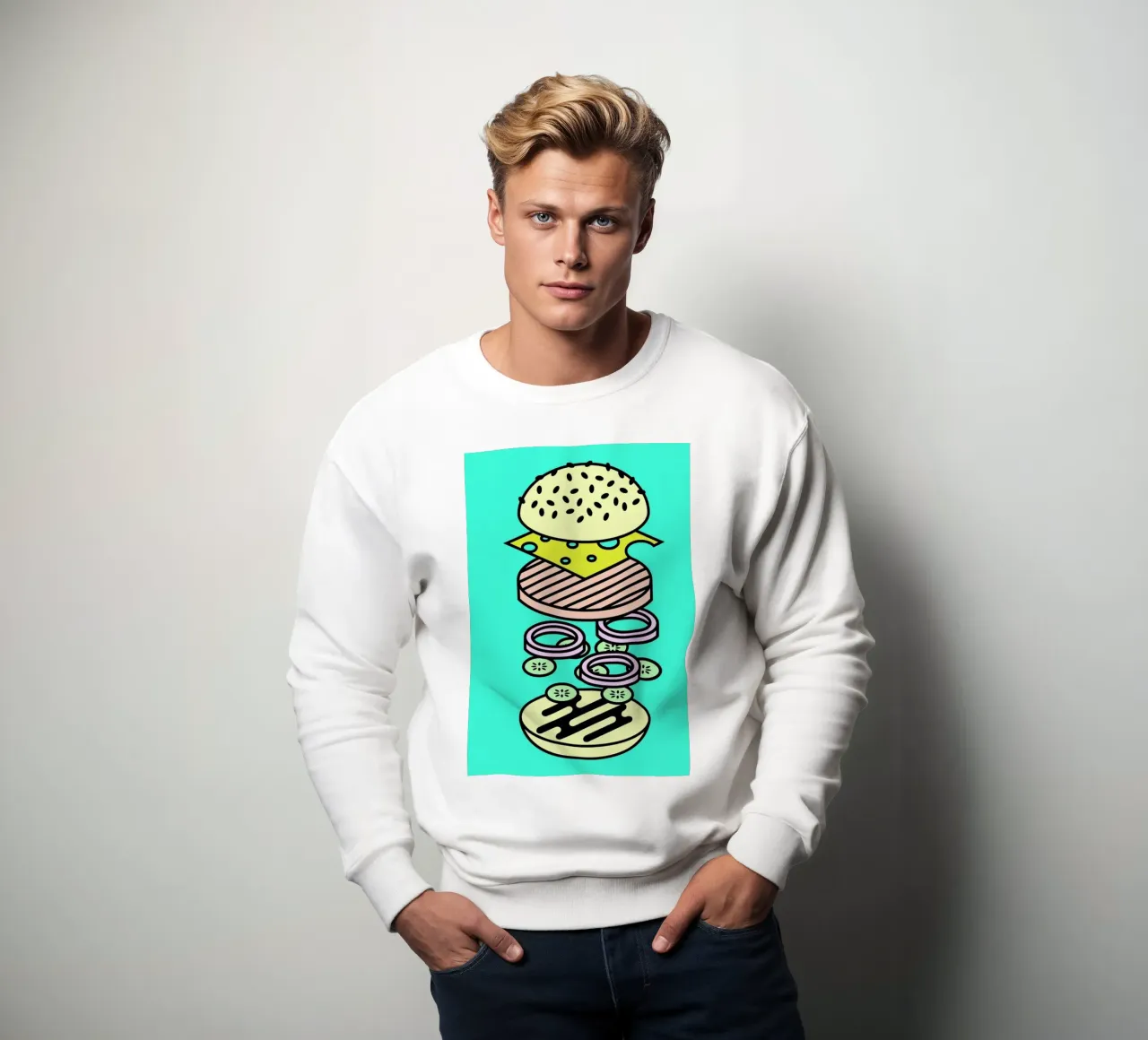 Burger felpa da Jan Luzar
