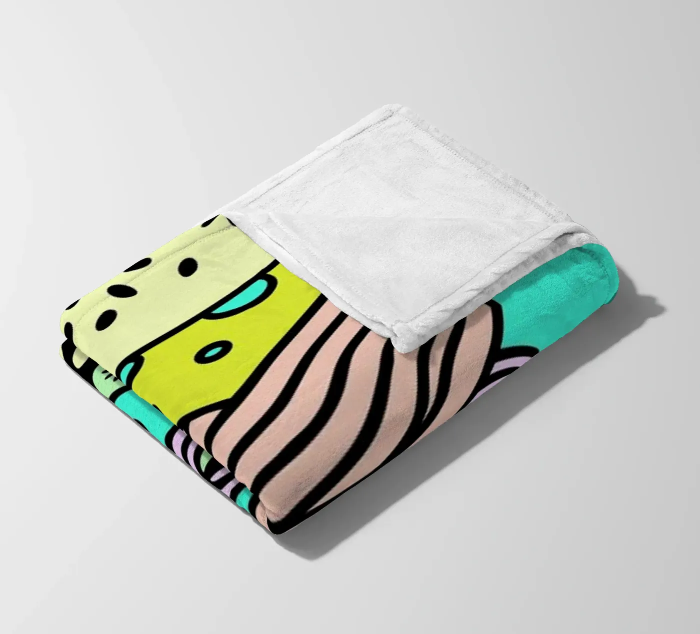 Cheeseburger Explosion – Fastfood fleecedeken van Jan Luzar