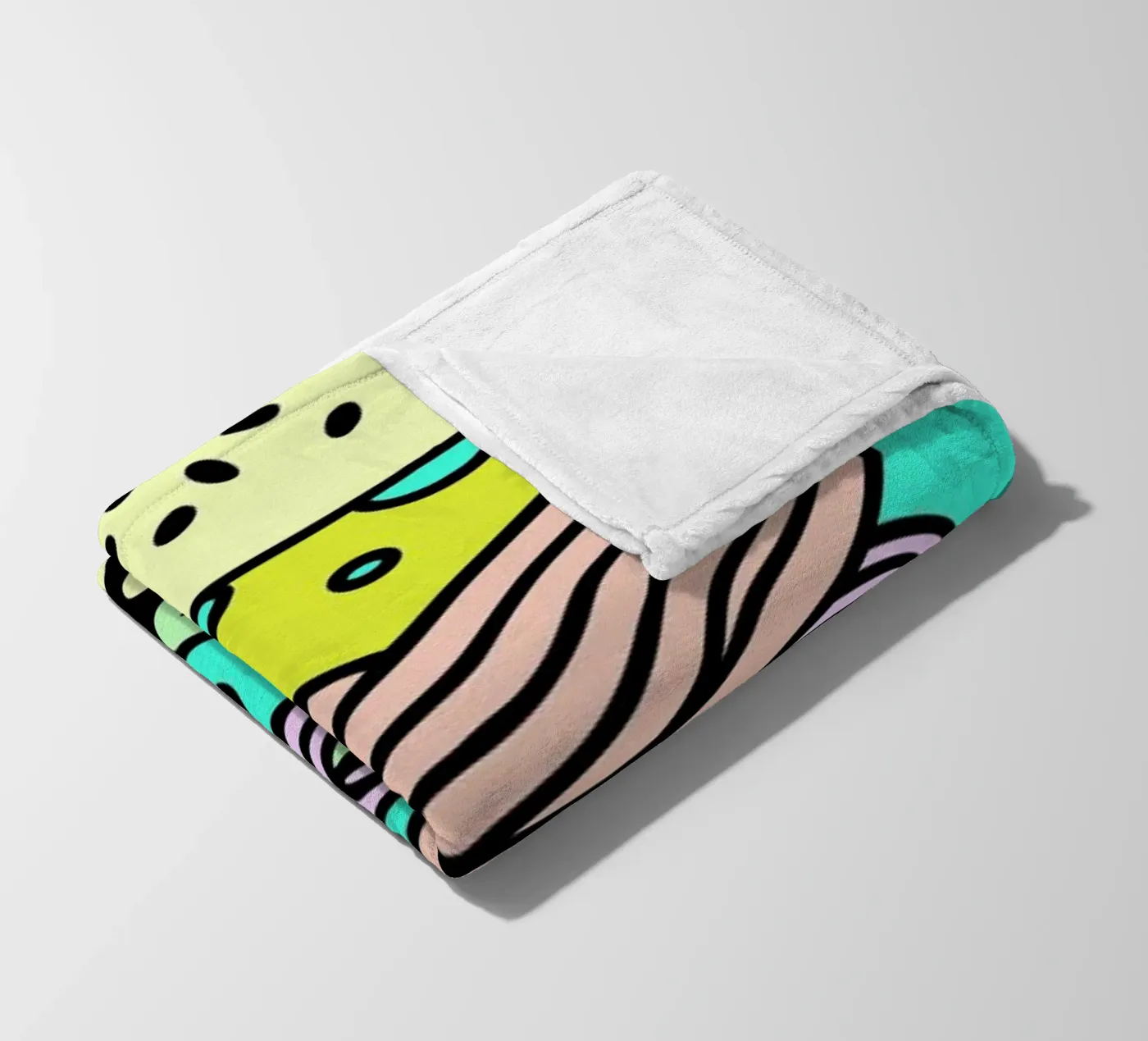 Cheeseburger Explosion – Fastfood fleecedeken van Jan Luzar