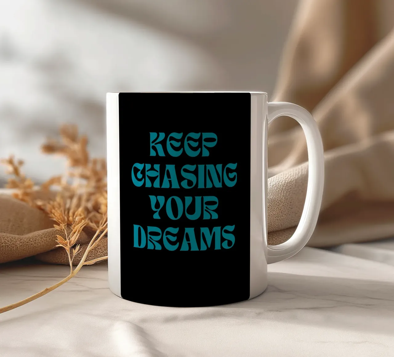 Continuate a inseguire i vostri sogni tazza in ceramica da inspirational quote
