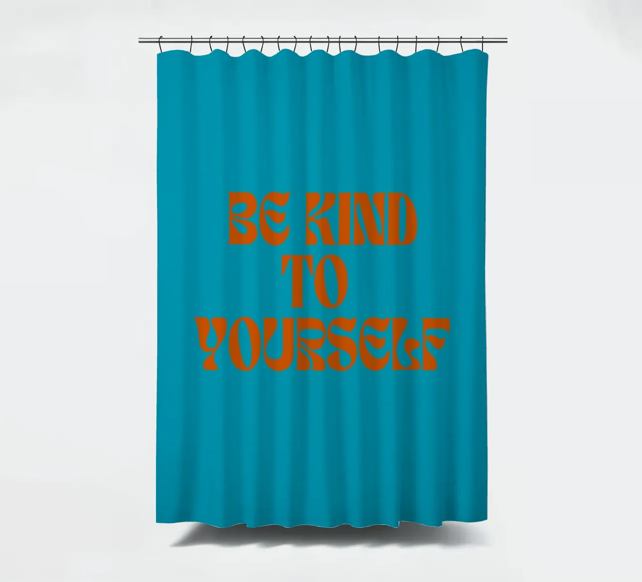 Sei nett zu dir selbst Duschvorhang von inspirational quote