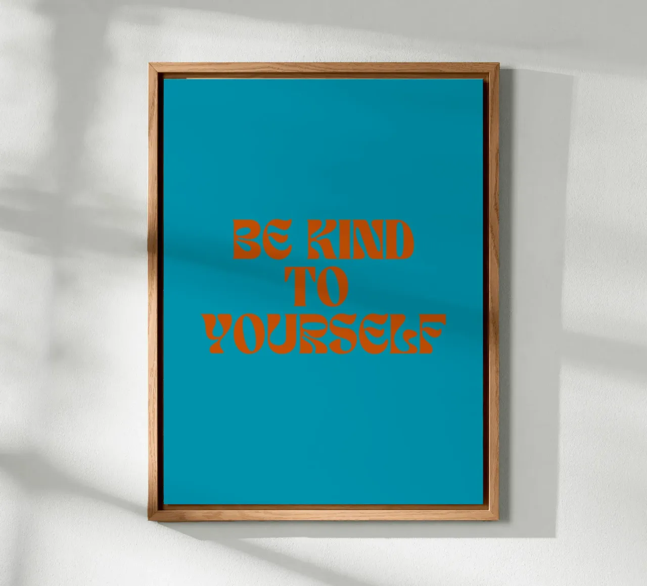 Sei nett zu dir selbst Alu-Dibond von inspirational quote