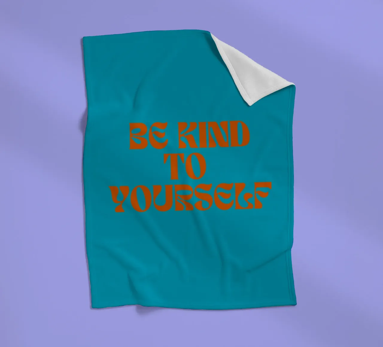 Sei nett zu dir selbst Fleecedecke von inspirational quote