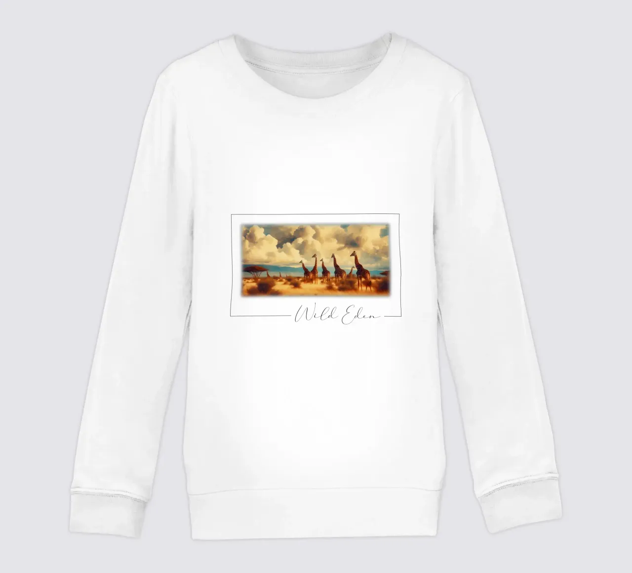 GIRAFE Kinder Sweatshirt von RUBIANT ART