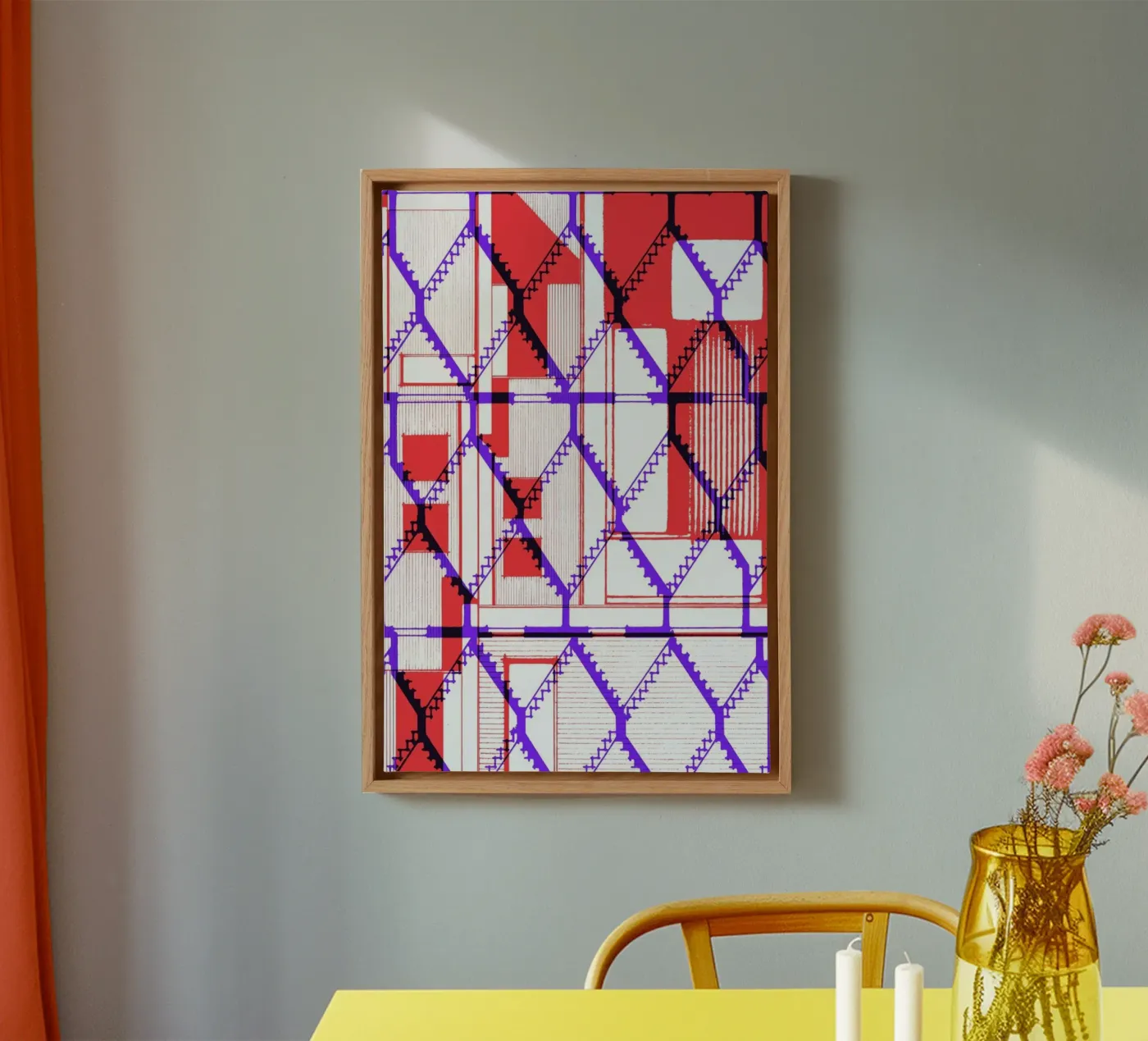 One canvas van Jan Luzar