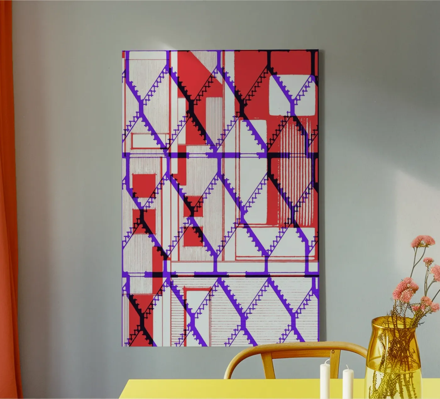 One canvas van Jan Luzar