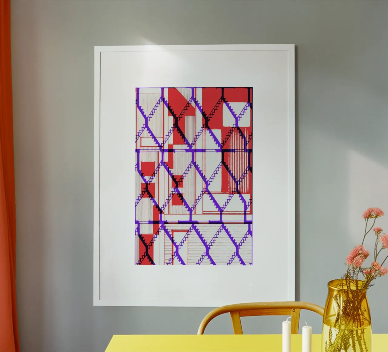 One poster con telaio in plastica da Jan Luzar