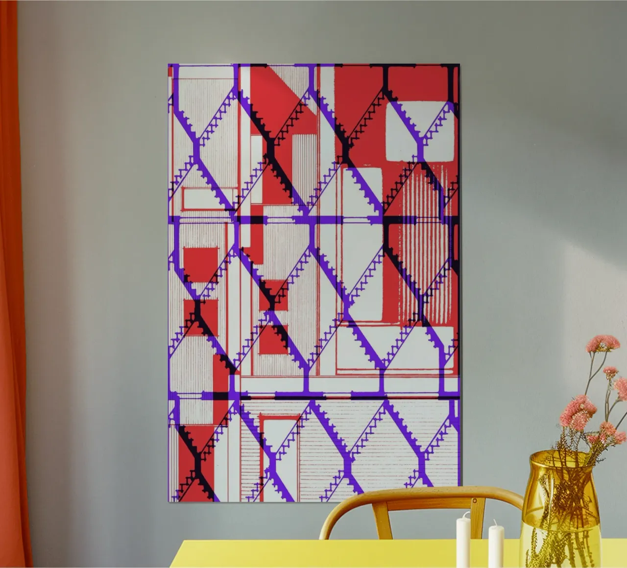 One poster con telaio in plastica da Jan Luzar