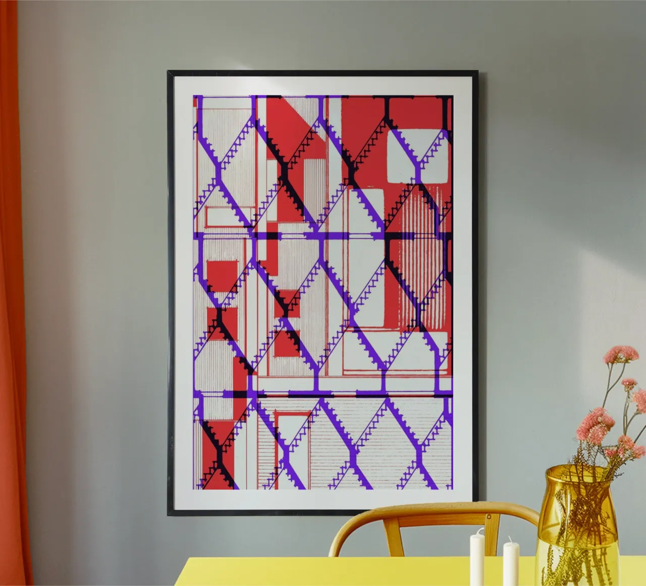 One poster con telaio in plastica da Jan Luzar