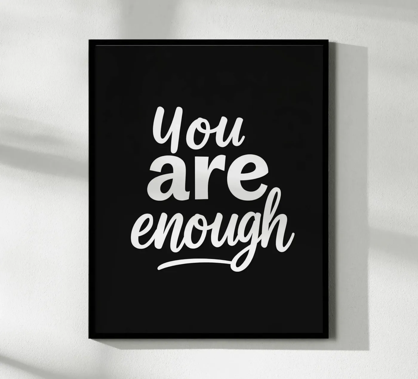 Tu sei abbastanza poster da inspirational quote