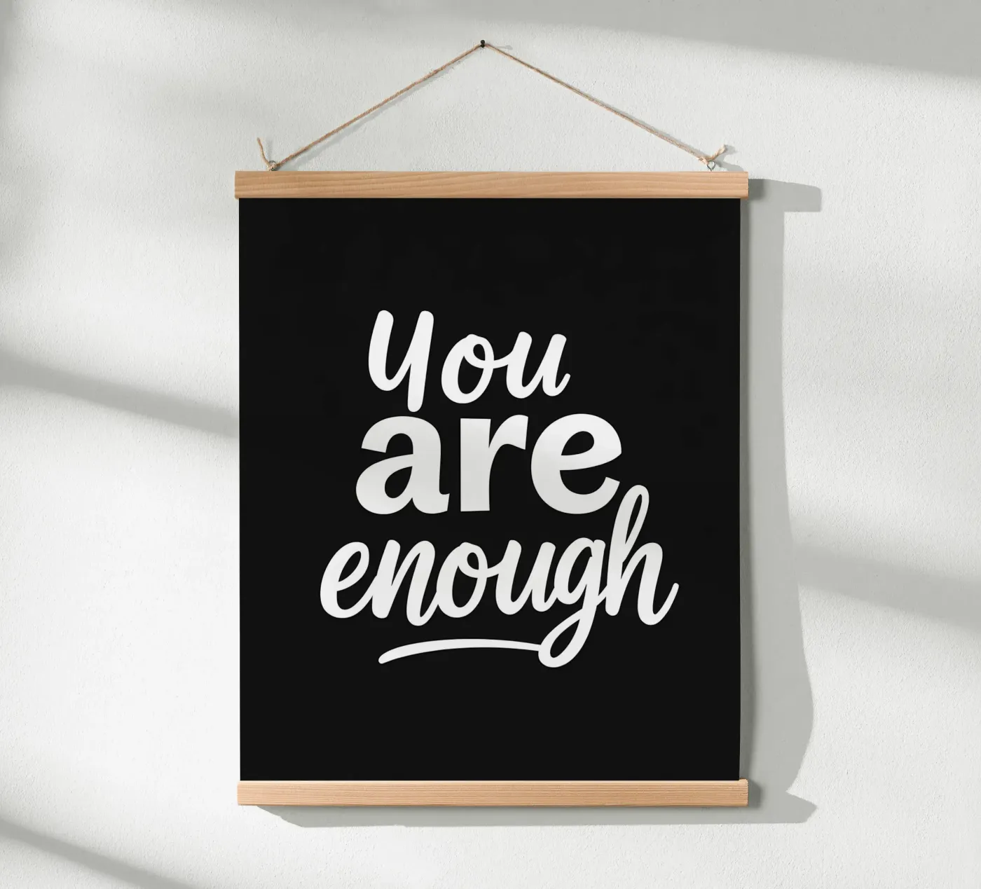 Tu sei abbastanza poster da inspirational quote