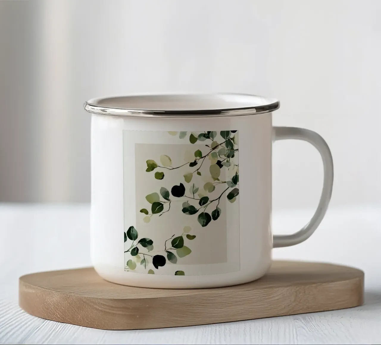 Leafs tazza in smalto da treechild