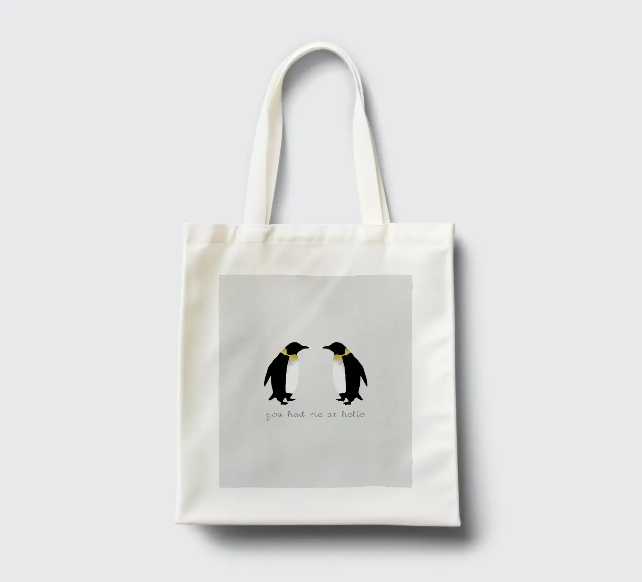 Mi hai conquistato con Hello borsa in juta da Orara Studio