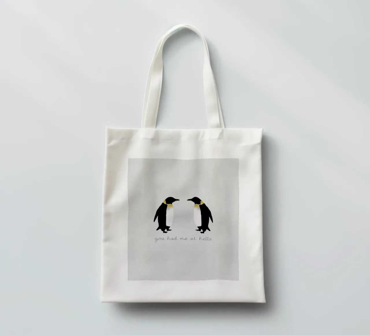 Mi hai conquistato con Hello borsa in juta da Orara Studio