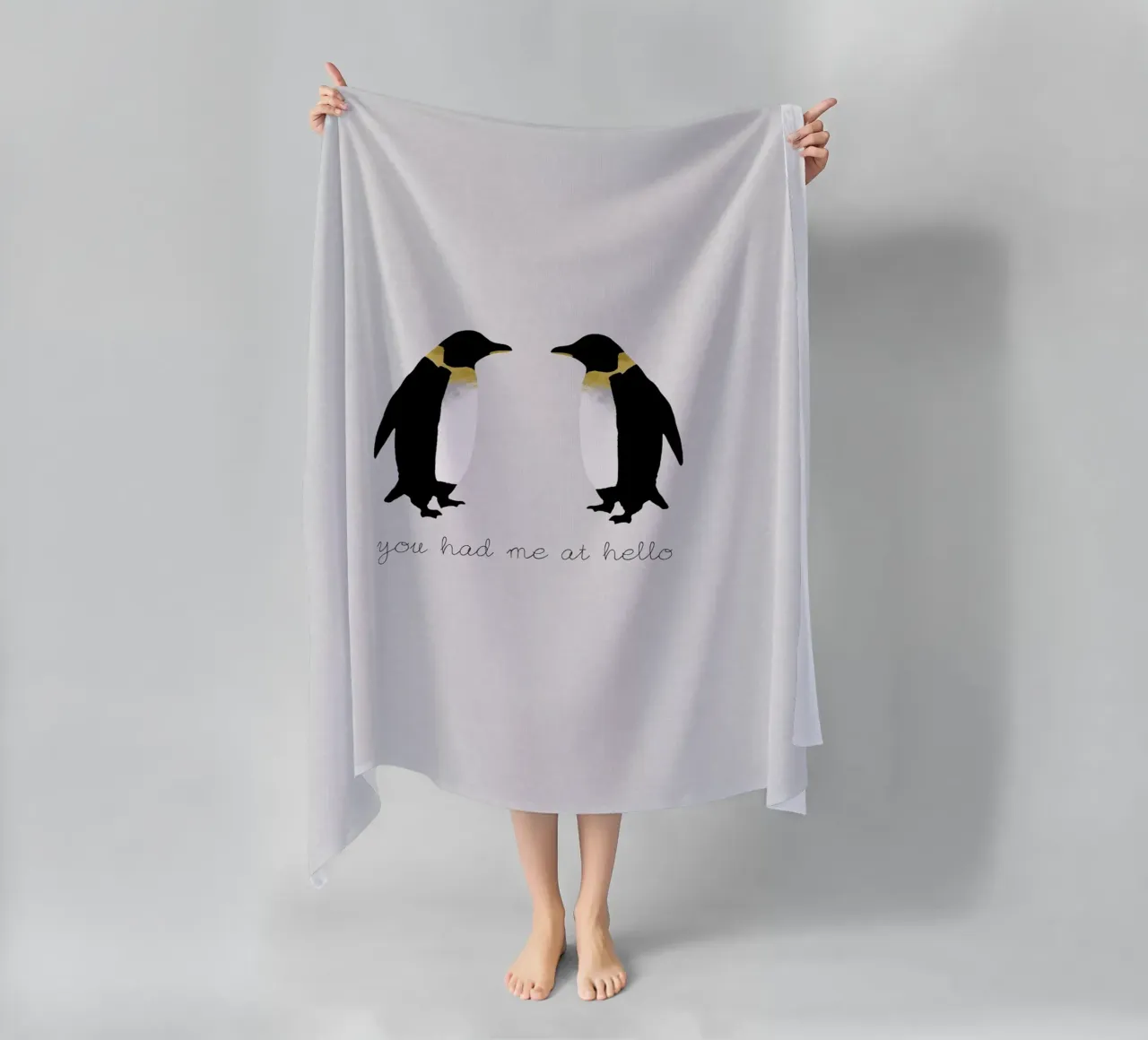 Mi hai conquistato con Hello telo mare da Orara Studio