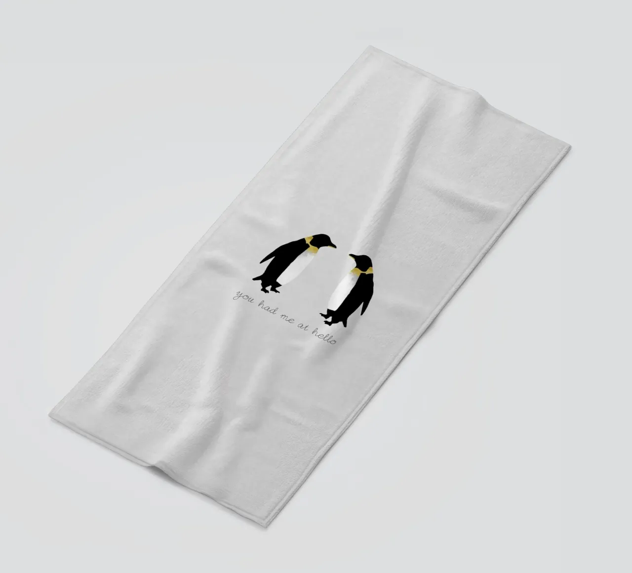 Mi hai conquistato con Hello telo mare da Orara Studio