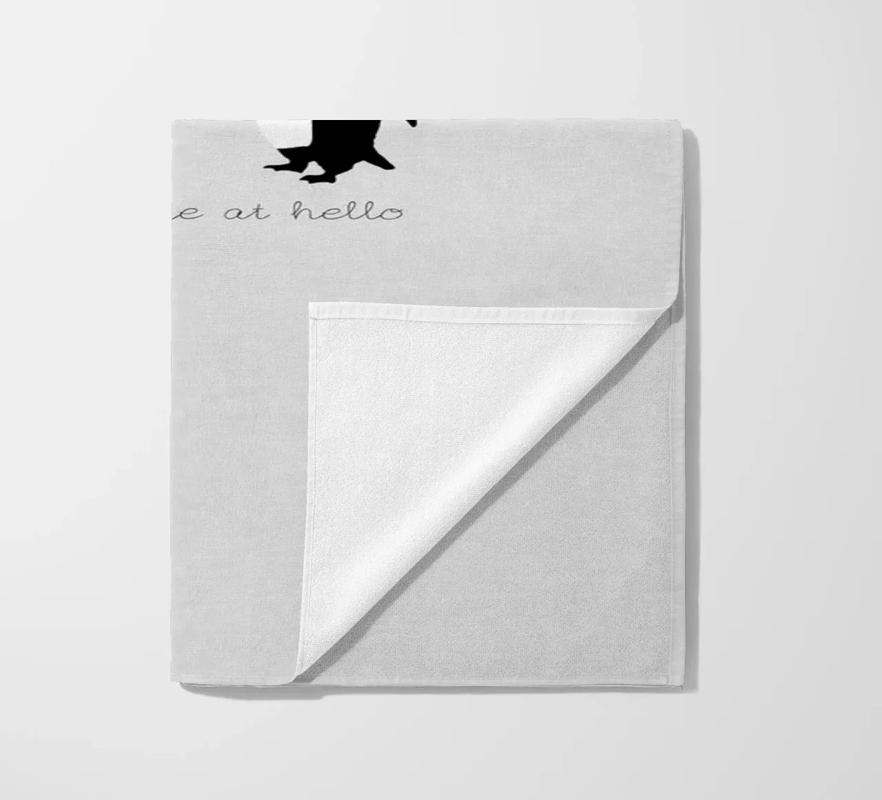 Mi hai conquistato con Hello telo mare da Orara Studio