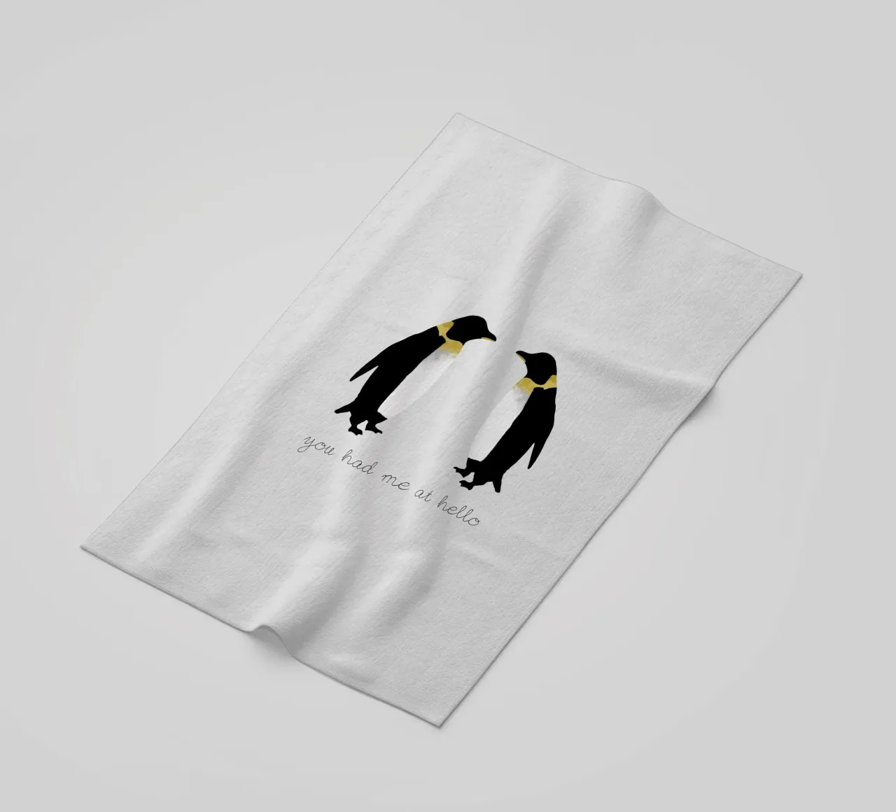 Mi hai conquistato con Hello telo mare da Orara Studio