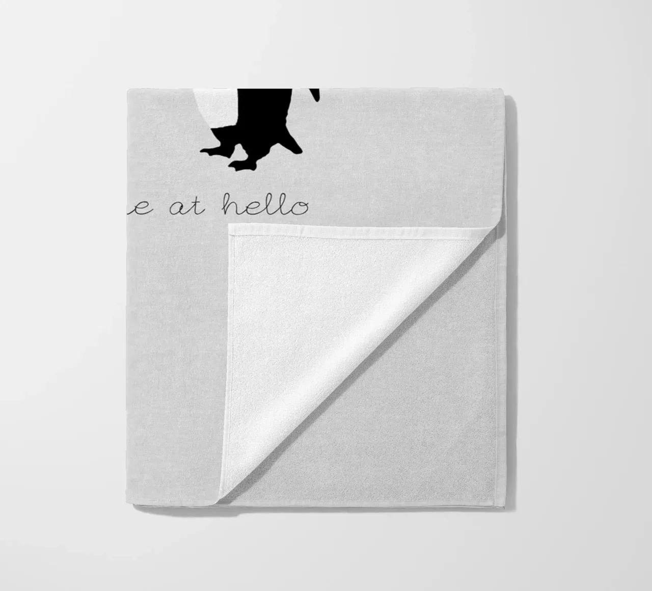 Mi hai conquistato con Hello telo mare da Orara Studio