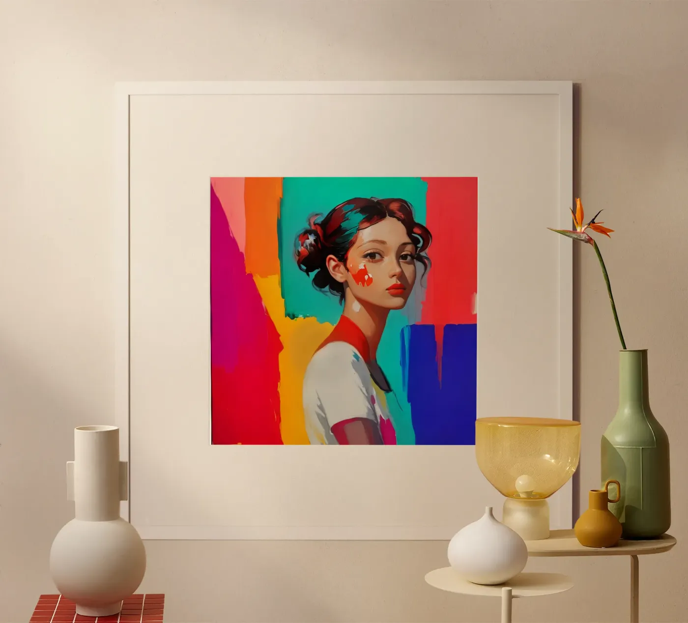 Painted Profile poster by ASoul Shop