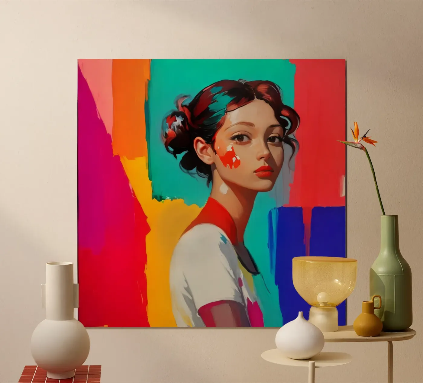 Painted Profile poster by ASoul Shop