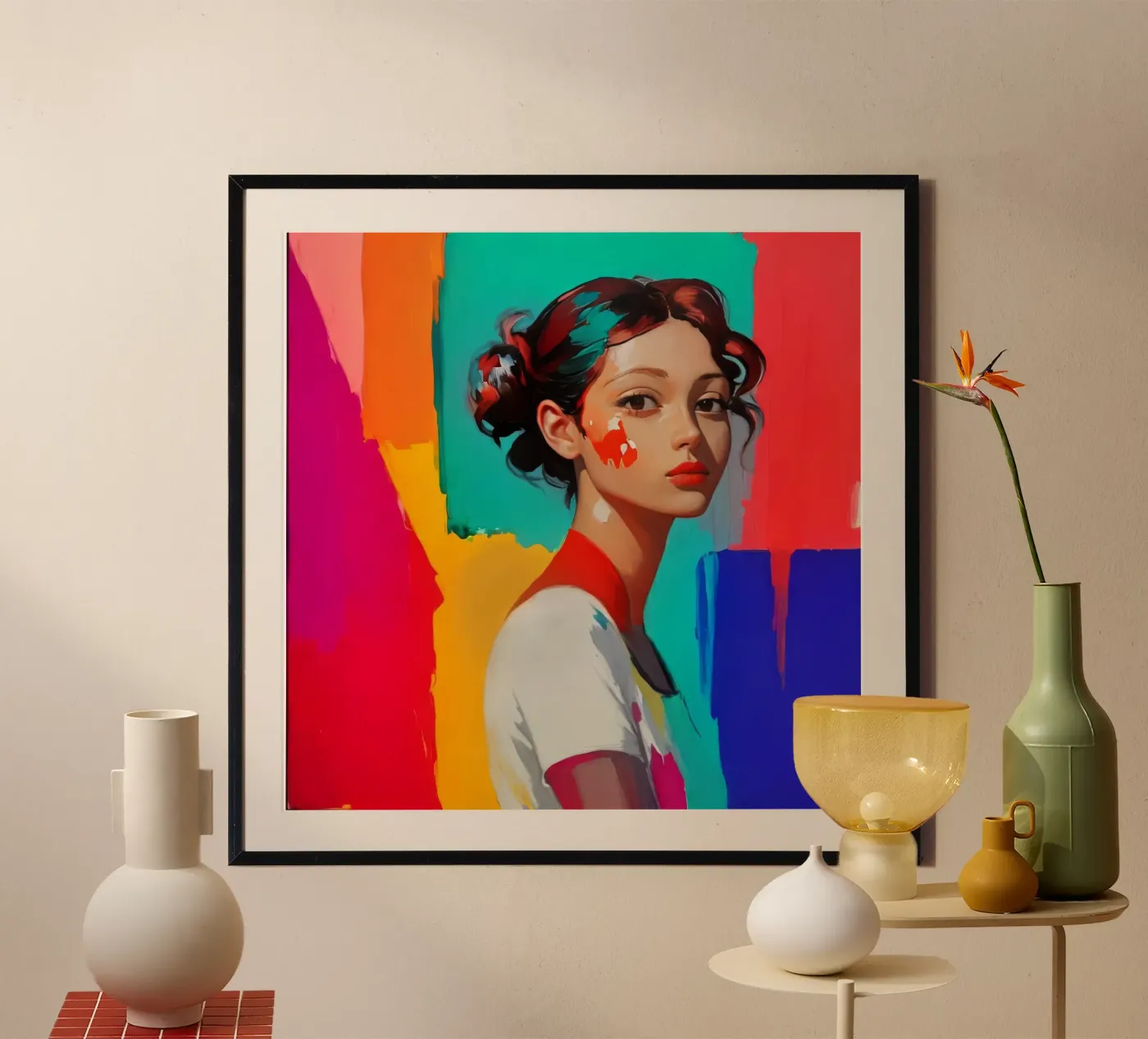 Painted Profile poster by ASoul Shop