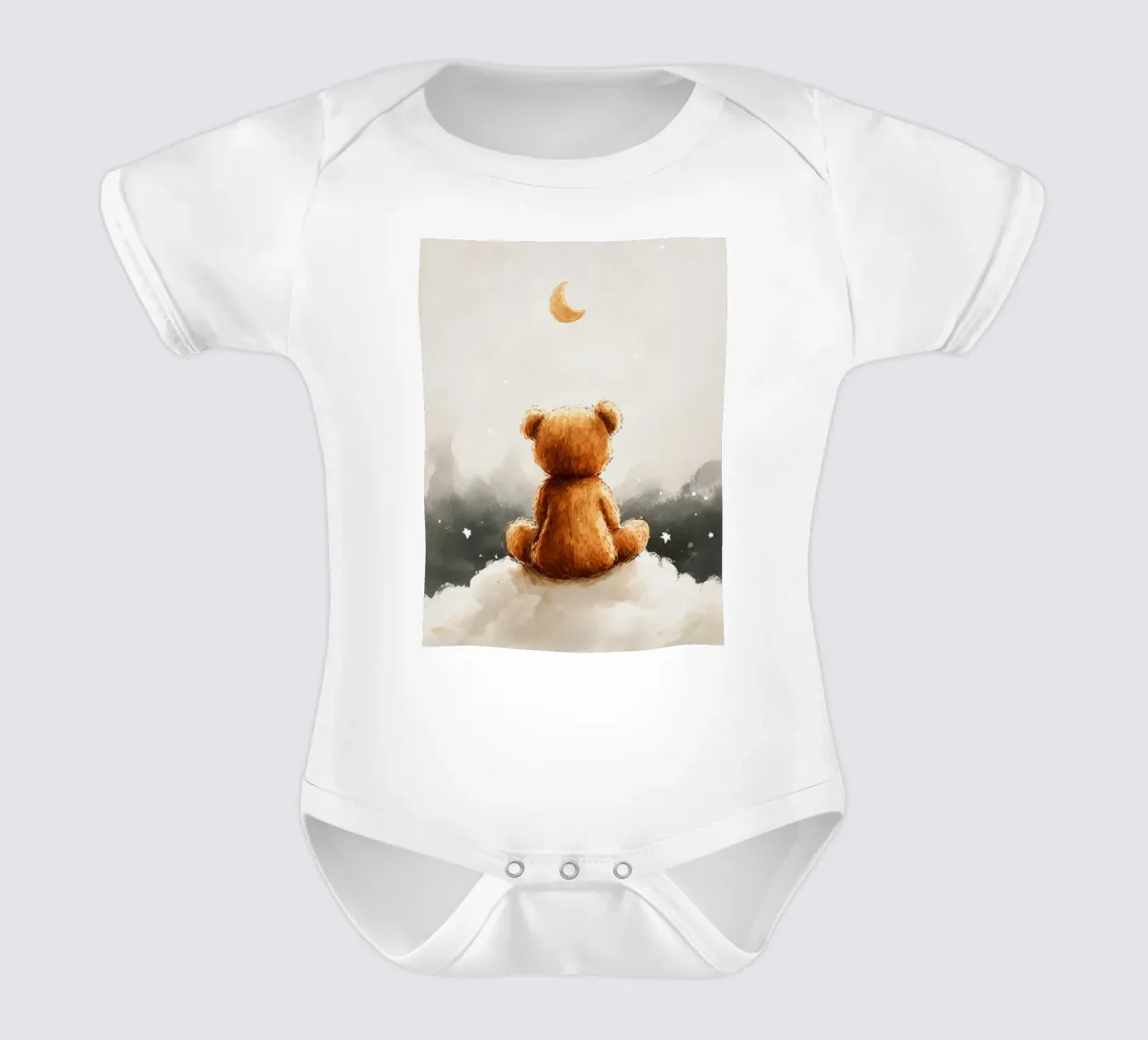 Teddy And Moon body neonato maniche corte da treechild