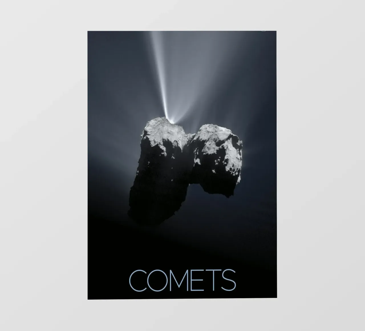 nasa comet poster pellicola backlit da 🎁 ARTVI-SHOP