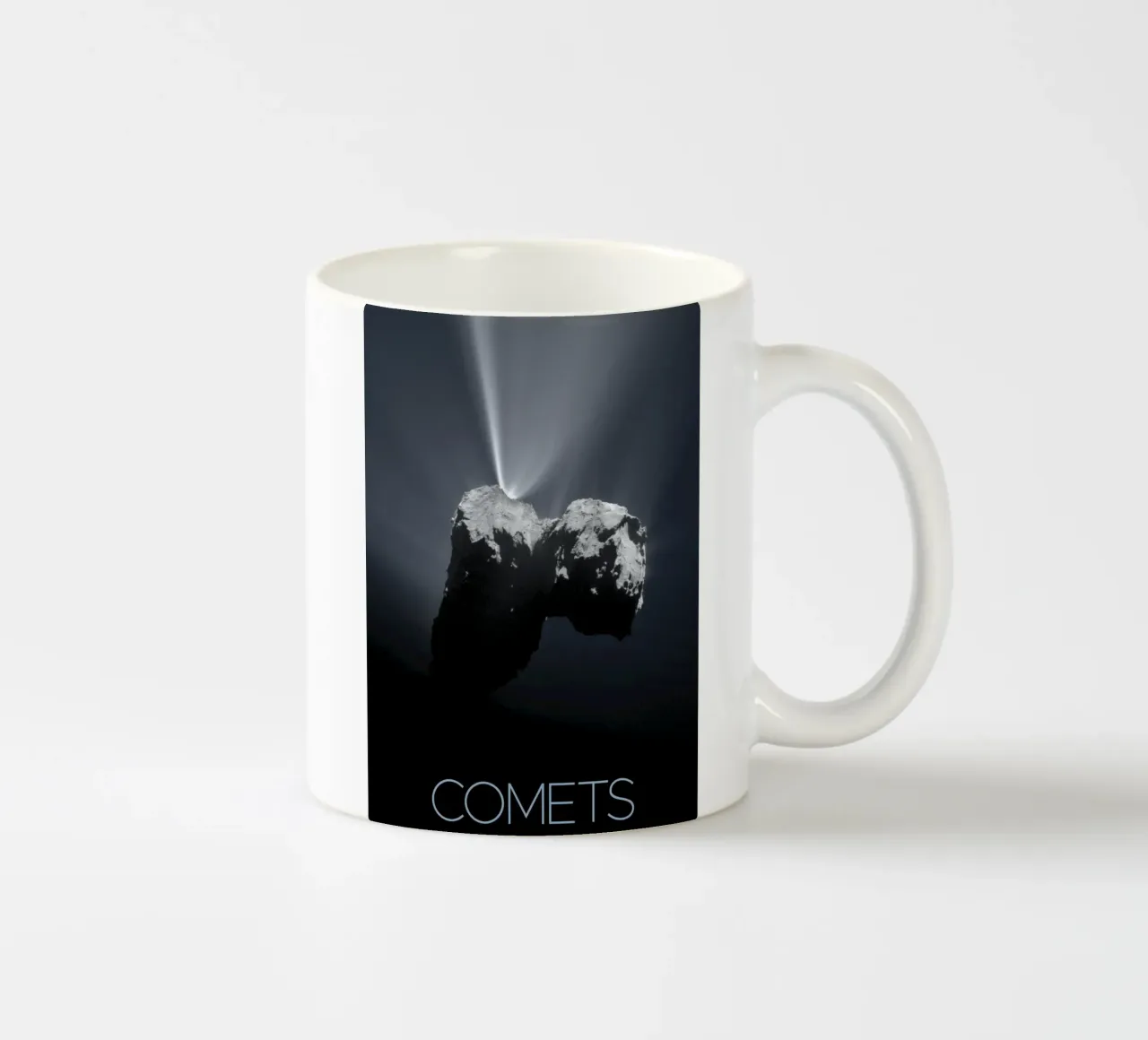nasa comet poster tazza in ceramica da 🎁 NOBELART