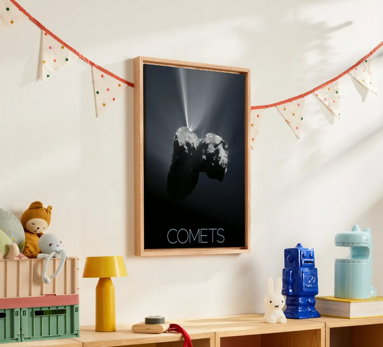 nasa comet poster tela con Cornice a cassetta da 🎁 ARTVI-SHOP