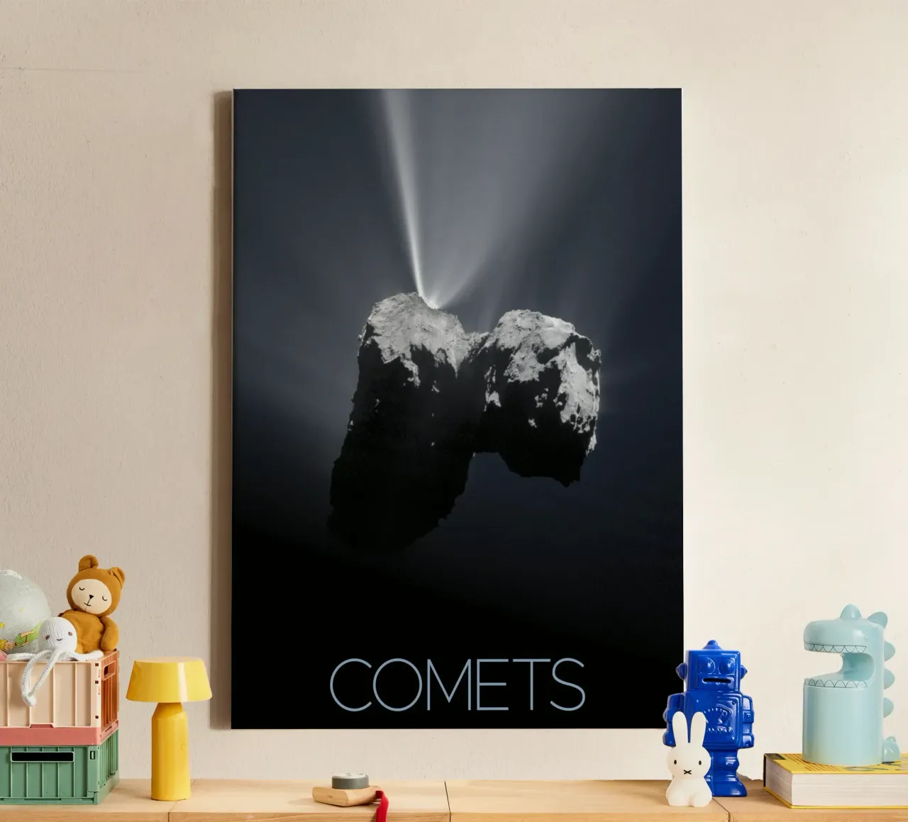 nasa comet poster tela con Cornice a cassetta da 🎁 ARTVI-SHOP