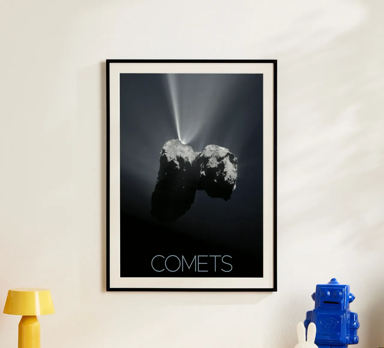 nasa comet poster poster con telaio in legno da 🎁 ARTVI-SHOP