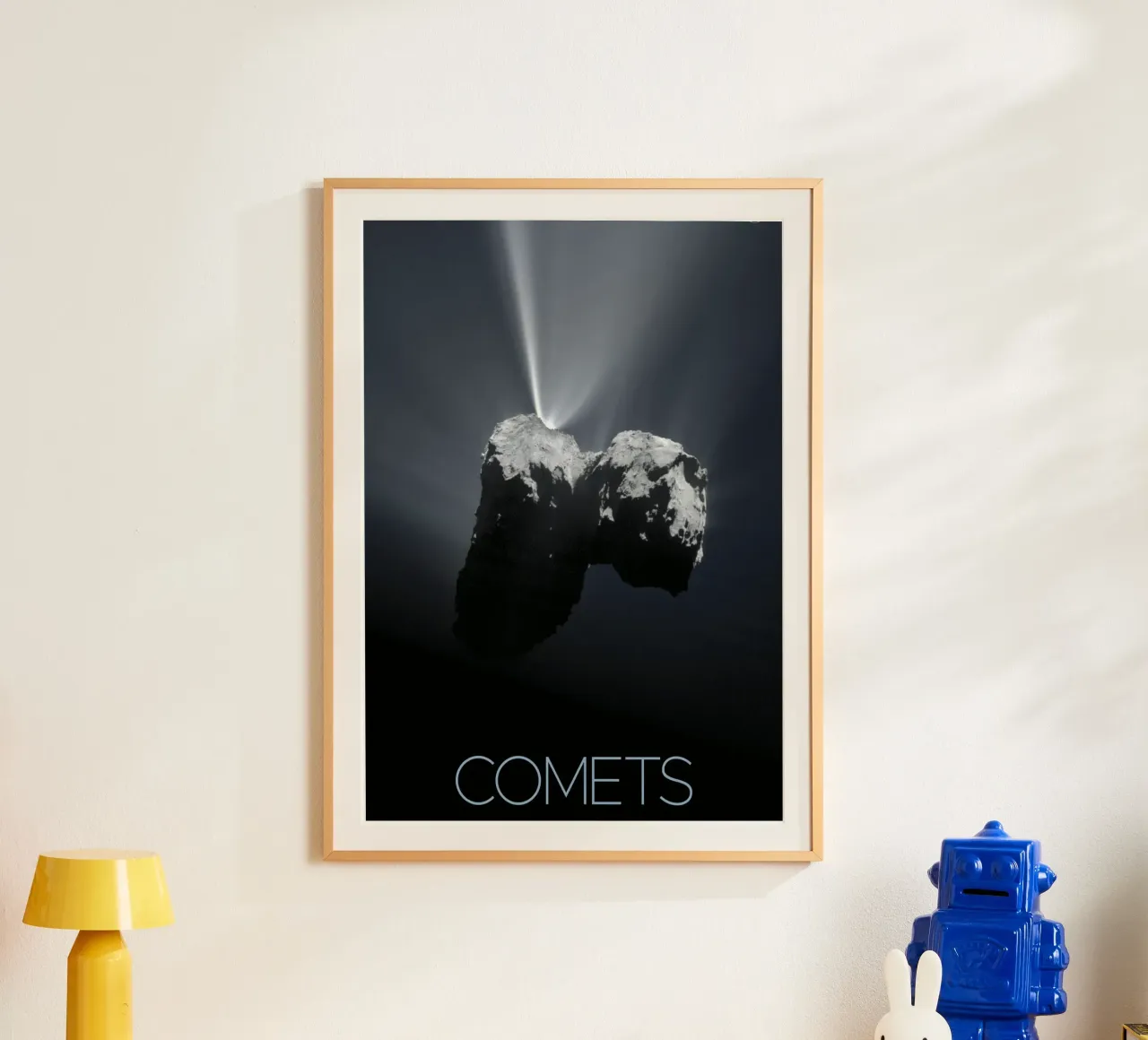 nasa comet poster poster con telaio in legno da 🎁 ARTVI-SHOP