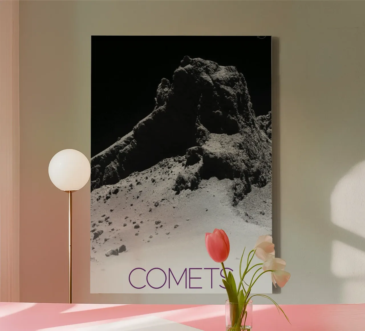nasa comet poster tela con Cornice a cassetta da 🎁 ARTVI-SHOP