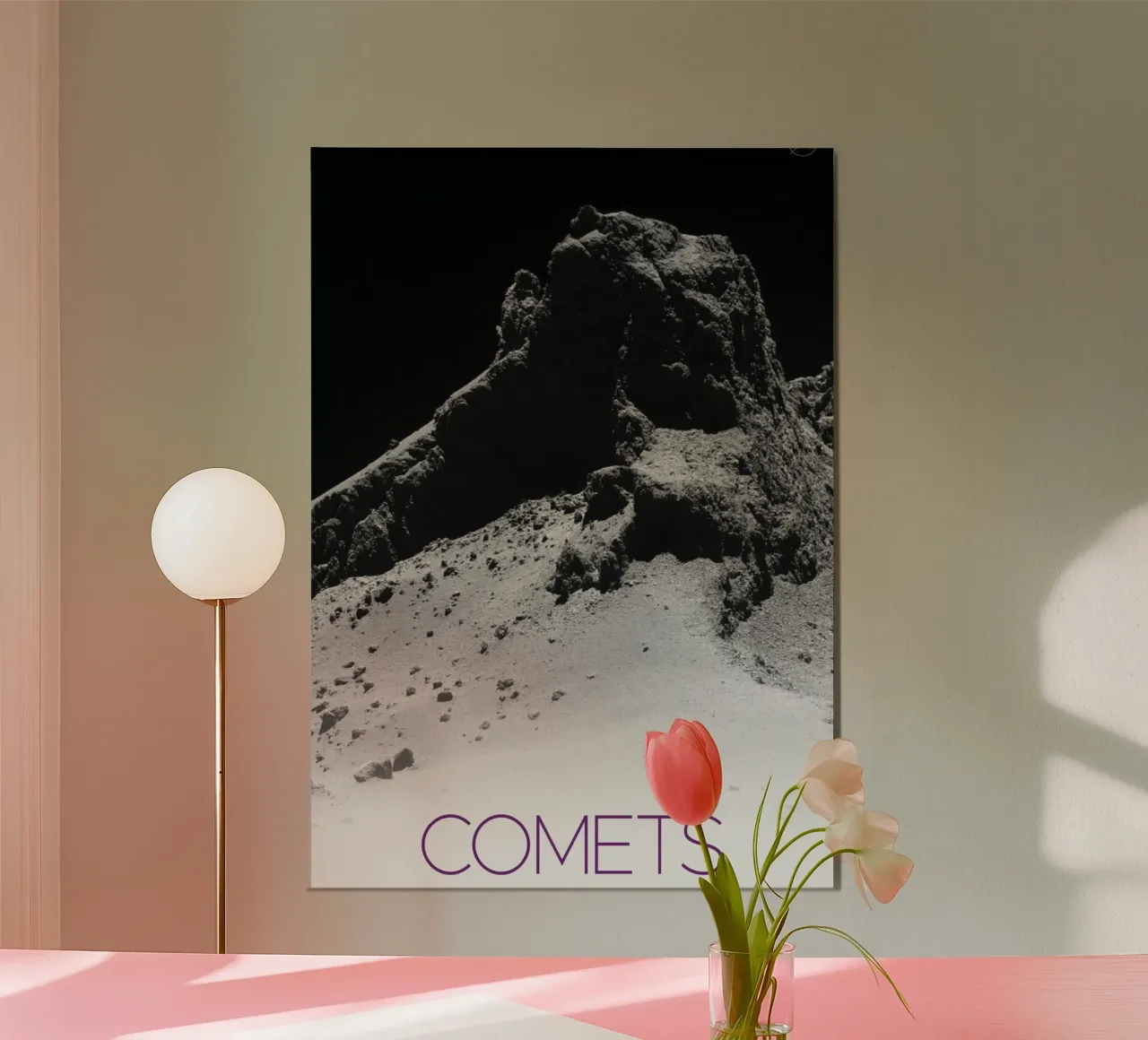 nasa comet poster poster con telaio in alluminio da 🎁 ARTVI-SHOP