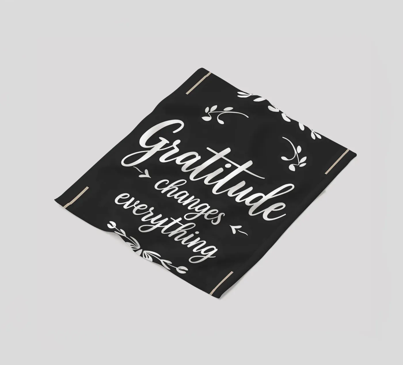 Dankbaarheid verandert alles fleecedeken van inspirational quote