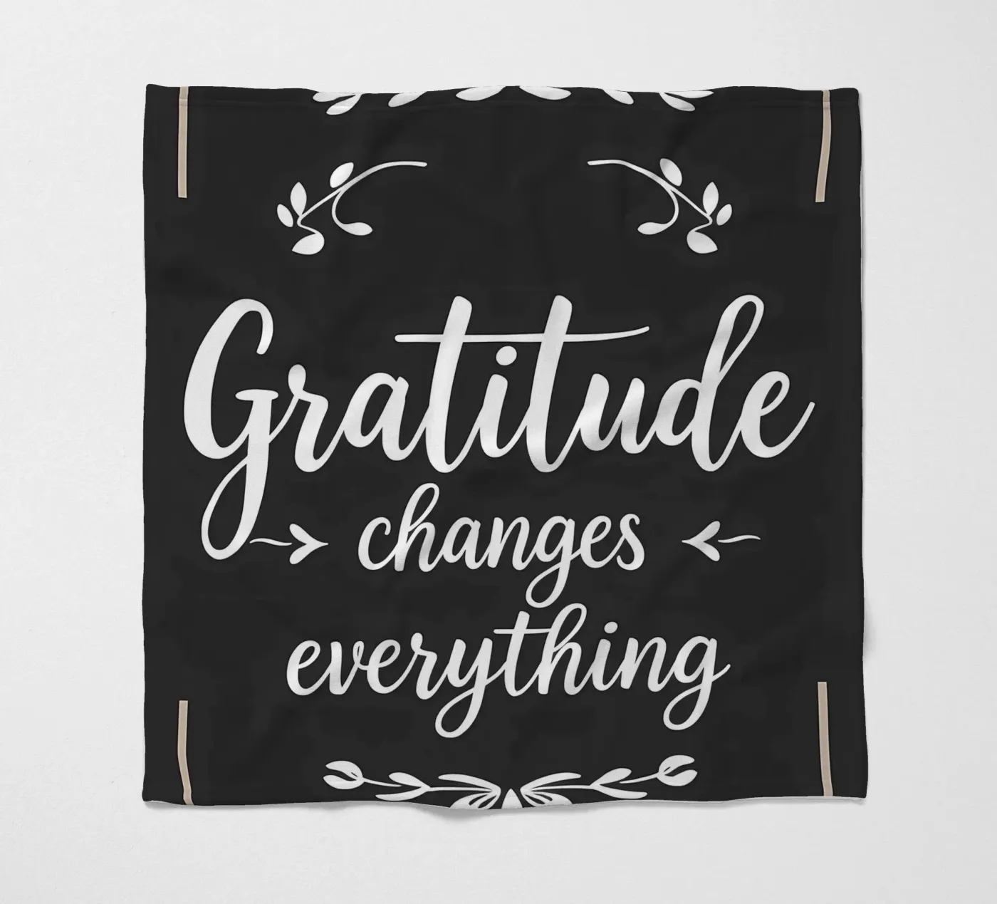 Dankbaarheid verandert alles fleecedeken van inspirational quote